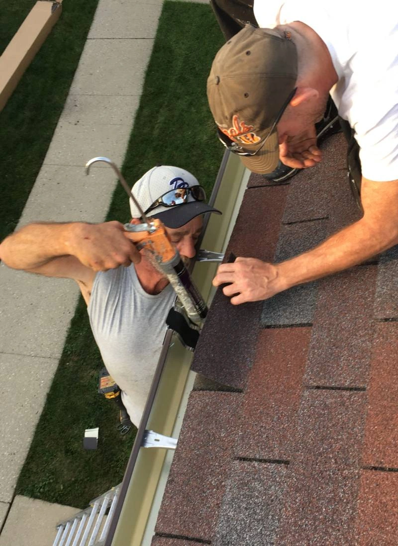 Gutter seam and joint repair detail