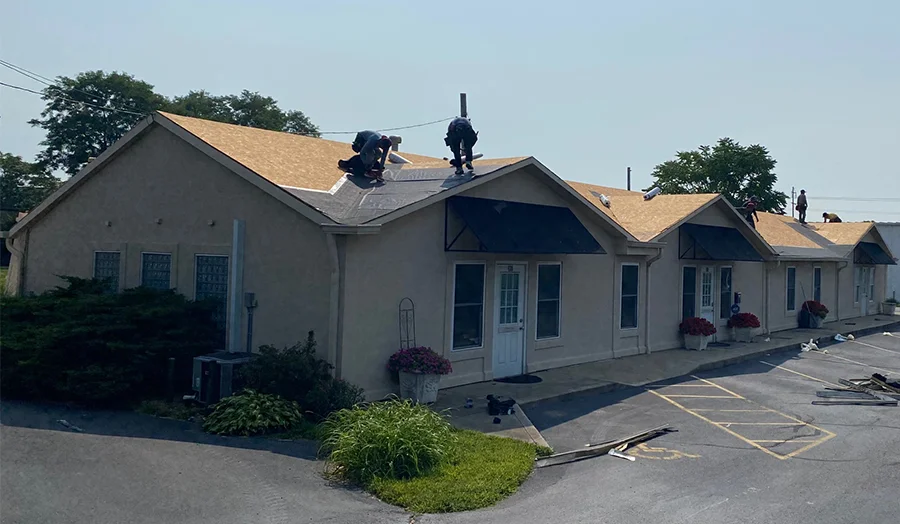 Finished high-fidelity roof replacement