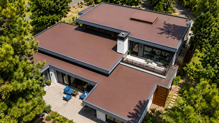 Residential flat roof examples